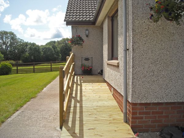 Hardwood Ramp Installation in Chesterfield